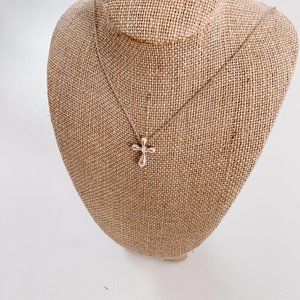 Tiffany & Co. Elsa Peretti Cross Pendant Sterling Silver